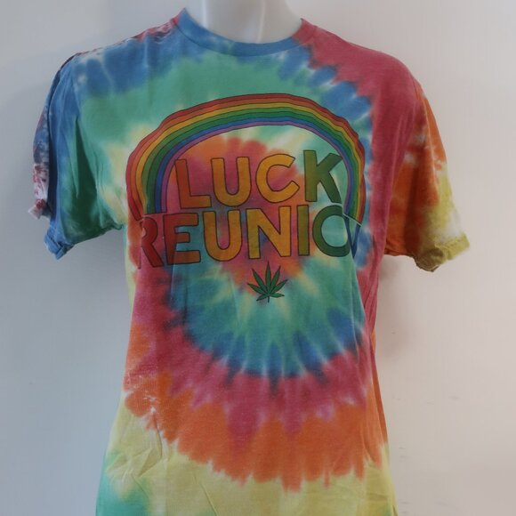 Aviator Nation Lucky Reunion Rainbow Get Lucky Austin TX Graphic T-Shirt Top M - Picture 3 of 10